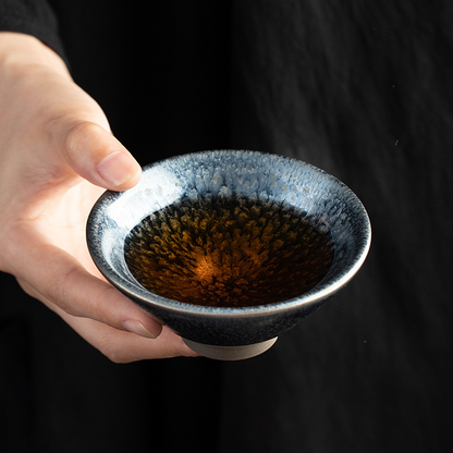 Hundred - flower - patterned Wide - brimmed Bowl - shaped Cup